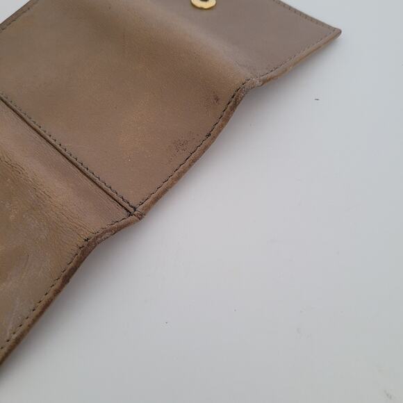 Gucci Bamboo Key Holder Wallet Case Leather Small Unisex Beige Trifold - Picture 9 of 11